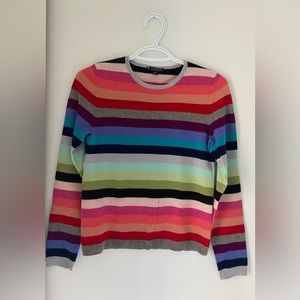 100% cashmere rainbow sweater